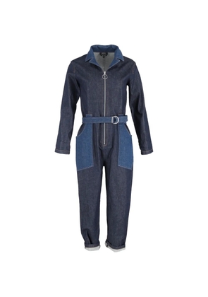 A.P.C. Rosie belted denim jumpsuit - Blue