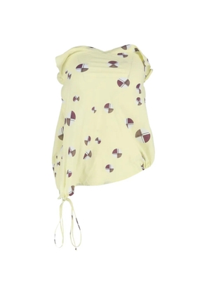 Marni Pre-Owned printed strapless top - Yellow