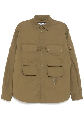 Spoonyard multi-pockets shirt - Brown