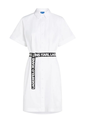 Karl Lagerfeld Jeans cotton shirt dress - White