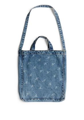 Axel Arigato dune script denim tote bag - Blue
