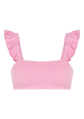 Clube Bossa Zarbo ruffle-detail bikini top - Pink