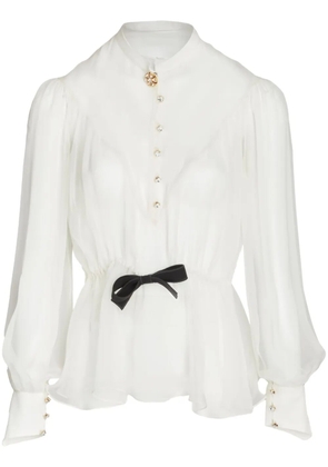 Giambattista Valli silk blouse - White