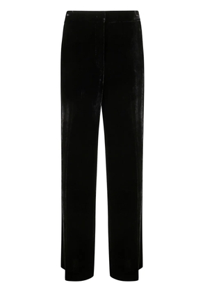 P.A.R.O.S.H. velvet-finish straight trousers - Black