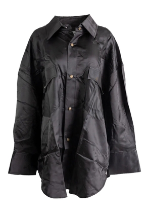 Vaquera patchwork pocketed shirt - Grey