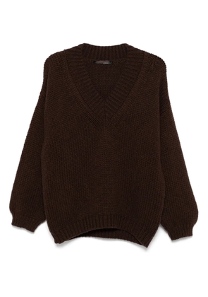 Incentive! Cashmere cashmere sweater - Brown