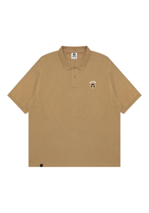 AAPE BY *A BATHING APE® cotton polo shirt - Neutrals