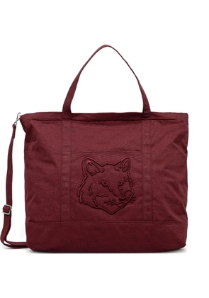 Maison Kitsuné XL Fox Head tote bag - Red