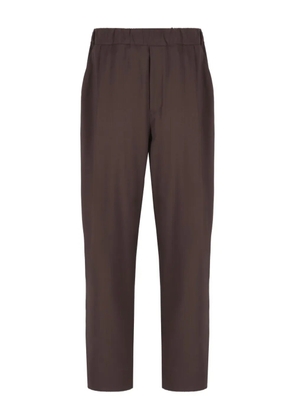 Laneus elastic-waistband pocket trousers - Brown