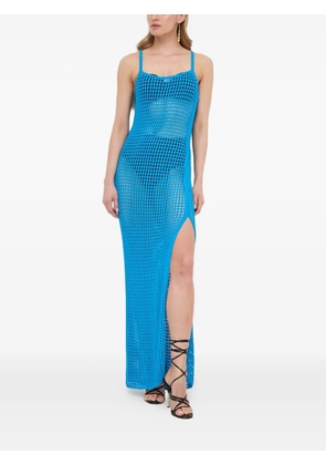 Patrizia Pepe square-neck beach dress - Blue