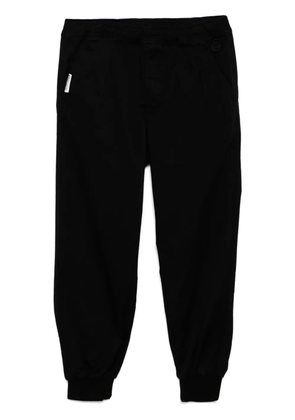 AAPE BY *A BATHING APE® logo-patch tapered trousers - Black