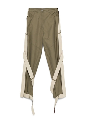 The Attico multi-string trousers - Green
