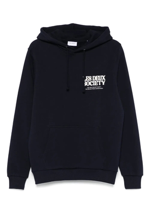 Les Deux Society hoodie - Blue