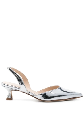 Anna F. 55mm metallic pumps - Silver