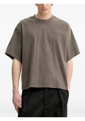 Won Hundred embroidered-detail T-shirt - Brown