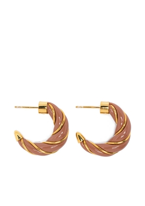 Aurelie Bidermann Diana twisted gold hoop earrings