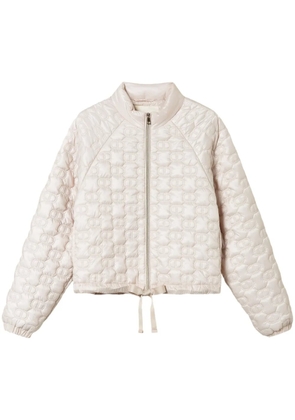 TWINSET Oval T quilted puffer jacket - Neutrals