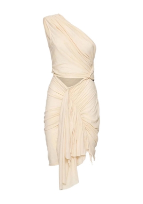 Rick Owens DRKSHDW Fog asymmetric draped dress - Neutrals