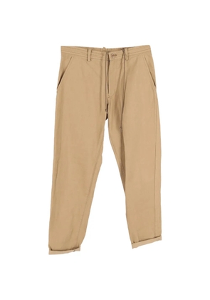 Yohji Yamamoto Pre-Owned drawstring straight-leg trousers - Neutrals