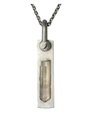 Parts of Four Plate necklace - Silver