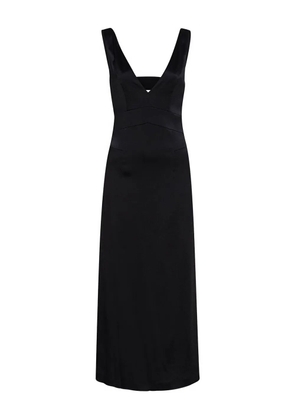 IVY OAK V-neck open-back midi dress - Black