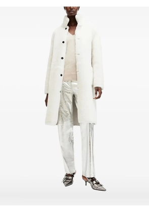 AllSaints high-neck reversible coat - Neutrals