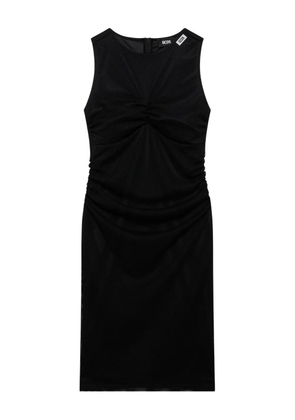 GCDS draped midi dress - Black