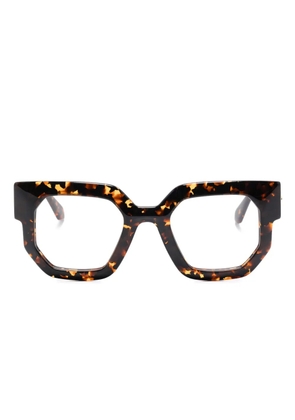 Off-White Eyewear Arrows-motif glasses - Brown