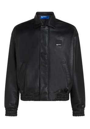 Karl Lagerfeld Jeans zip-up bomber jacket - Black