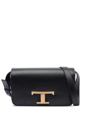 Tod's T-logo calfskin cross body bag - Black