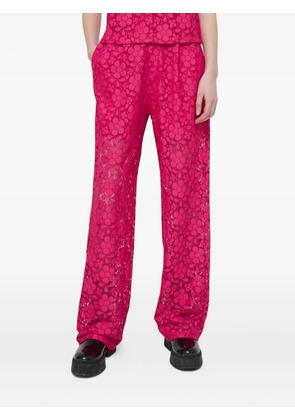 Desigual floral-lace trousers - Pink