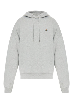 Vivienne Westwood Orb-embroidered hoodie - Grey