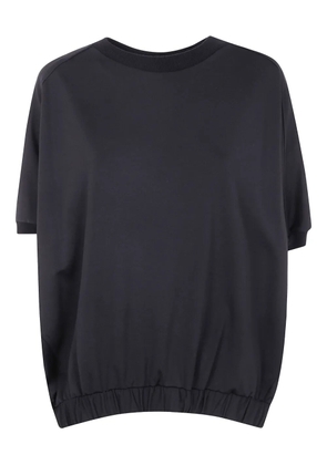 Liviana Conti short-sleeve elasticated-hem top - Black