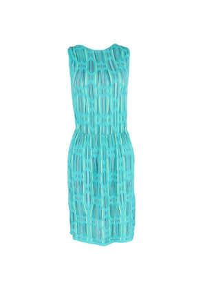 M Missoni Vintage sleeveless cotton midi dress - Blue