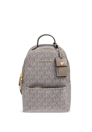 Michael Michael Kors logo-pattern backpack - Grey