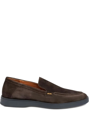 Lloyd Hutching suede slip-on loafers - Brown