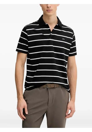 Paul & Shark striped logo polo shirt - Black