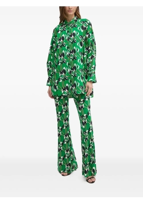 DVF Diane von Furstenberg graphic-print pants - Green