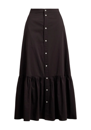 Polo Ralph Lauren button-front ruffled skirt - Brown