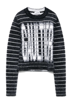 Jean Paul Gaultier intarsia-logo sweater - Black