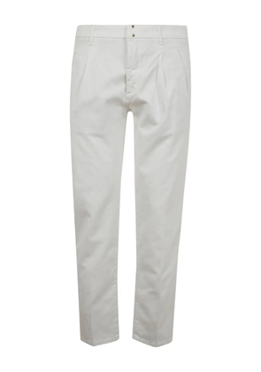 Incotex logo-patch trousers - White