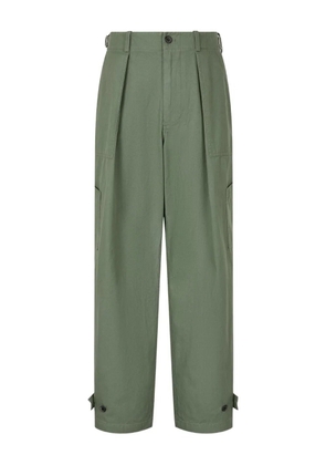 TOMBOY pleat-detailed cargo trousers - Green