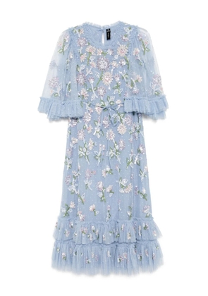 Needle & Thread sequin dandelion gloss ballerina dress - Blue