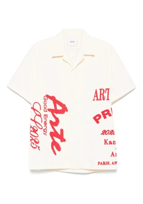 Arte Antwerp print shirt - Neutrals