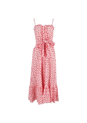 Lisa Marie Fernandez floral-pattern maxi dress - Red