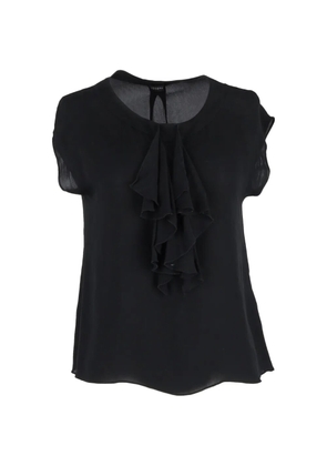 JOSEPH ruffle silk blouse - Black