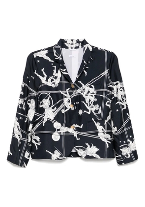 Thom Browne graphic-print sport coat - Blue