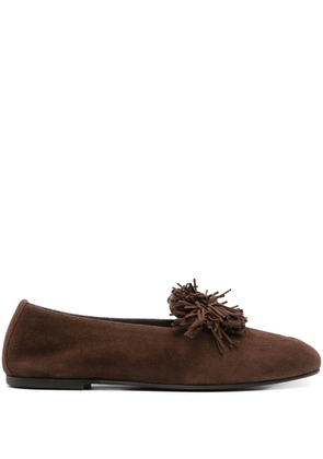 Aquazzura suede loafers - Brown