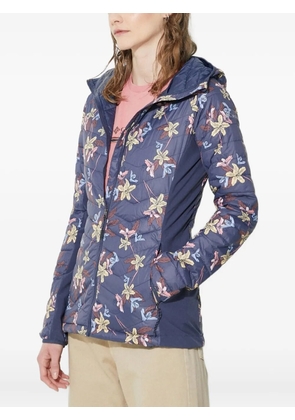 Columbia floral-print quilted jacket - Blue