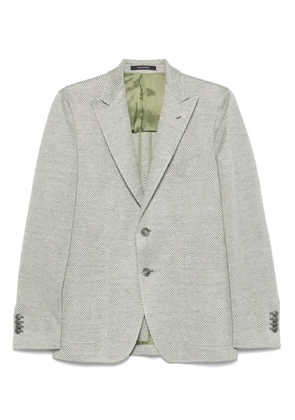 Tagliatore herringbone blazer - Green